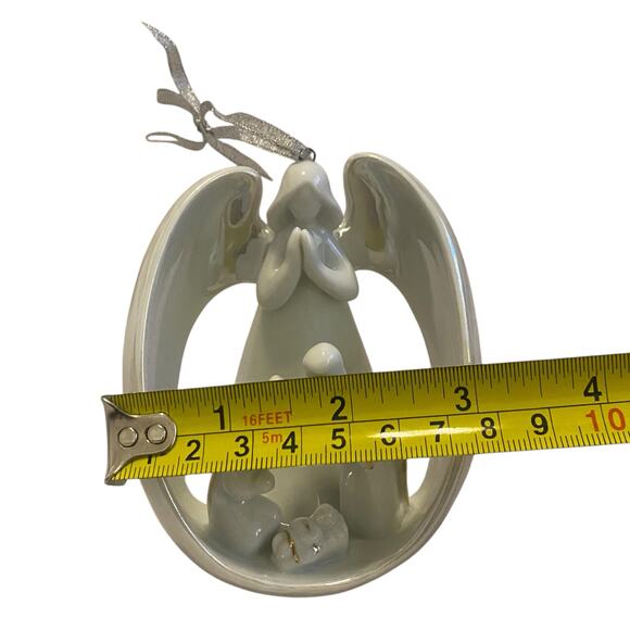 Appletree Design Porcelain Ornament Angel and Holy Family Jesus Joseph Mary 4” - Picture 12 of 12